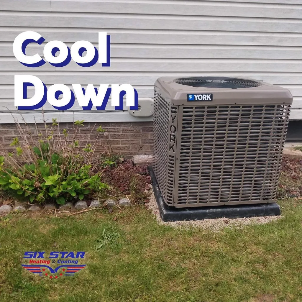 Six Star Heating & Cooling — Outdoor YORK AC condenser